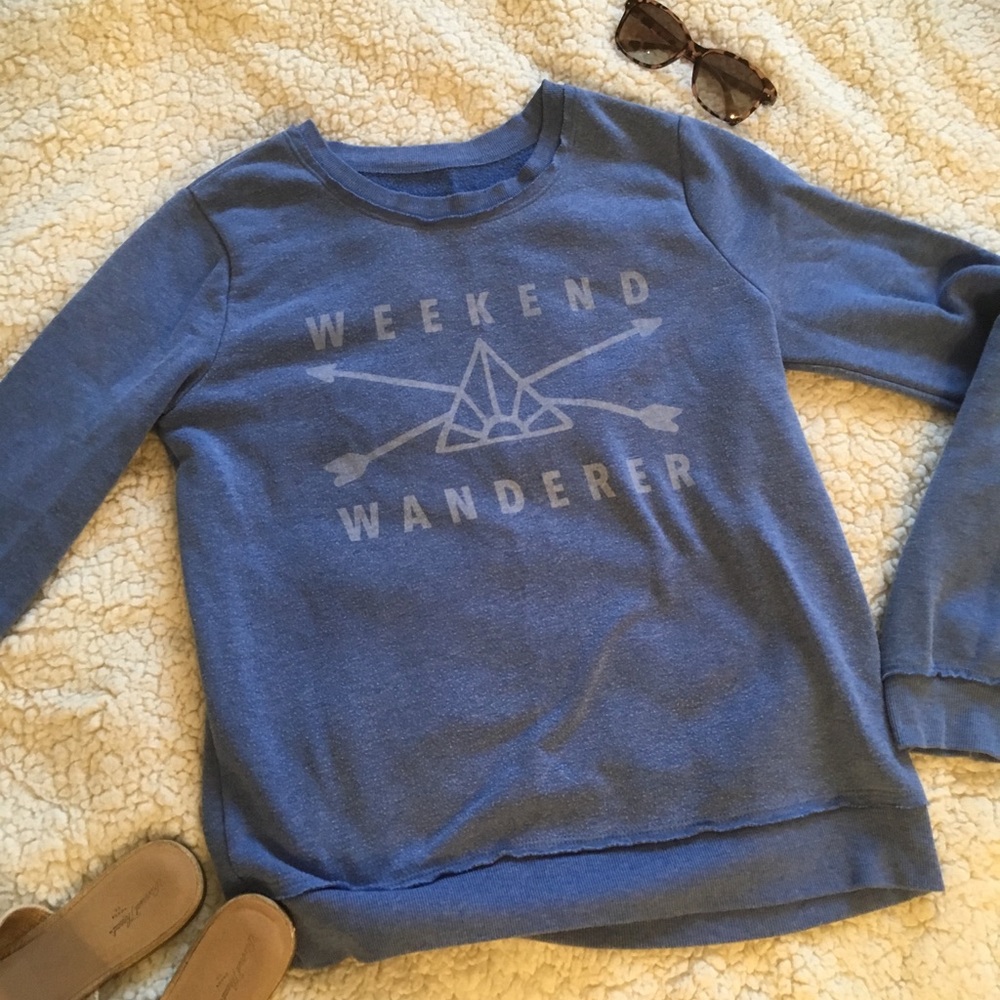 Target “weekend wanderer” sweatshirt